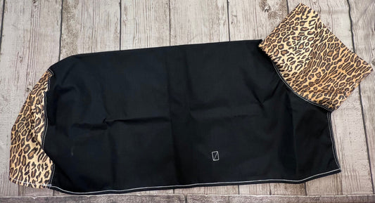 leopard black custom neck